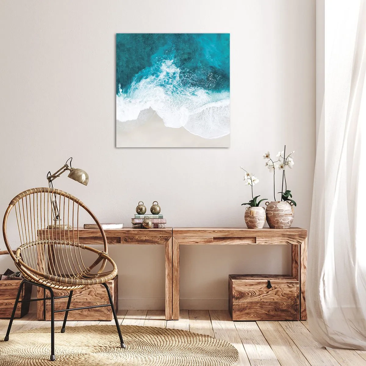 Impression sur toile - Image sur toile - Caresse naturelle - 60x60 cm