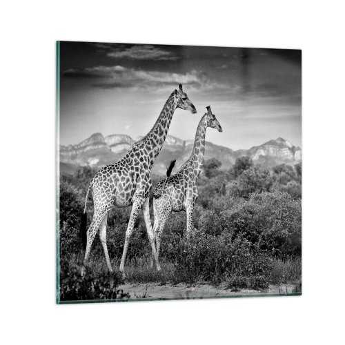 Impression sur verre - Image sur verre - Hautes sphères en Afrique - 40x40 cm