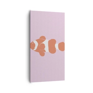 Impression sur toile - Image sur toile - En corail sur le visage et la queue - 65x120 cm