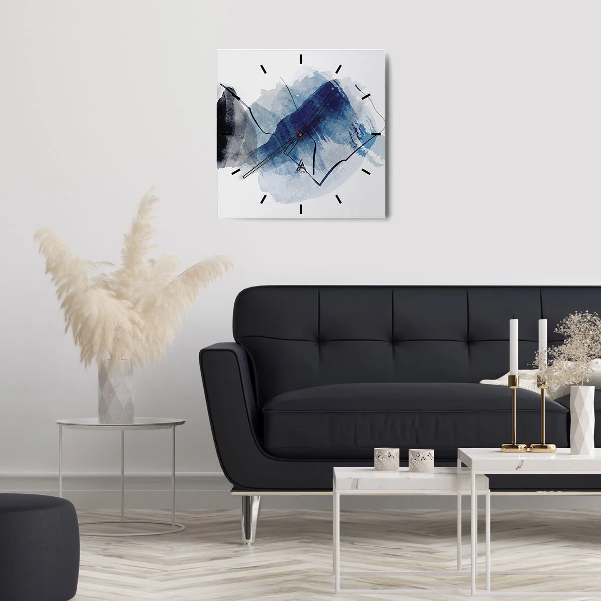 Horloge murale - Pendule murale - Montagne de glace - 40x40 cm