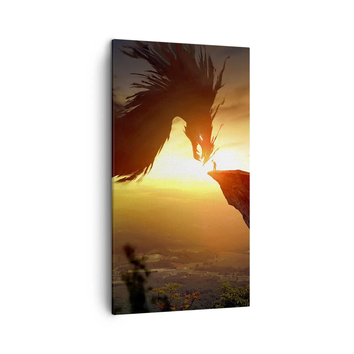 Impression sur toile - Image sur toile - Chasseur de dragon - 45x80 cm