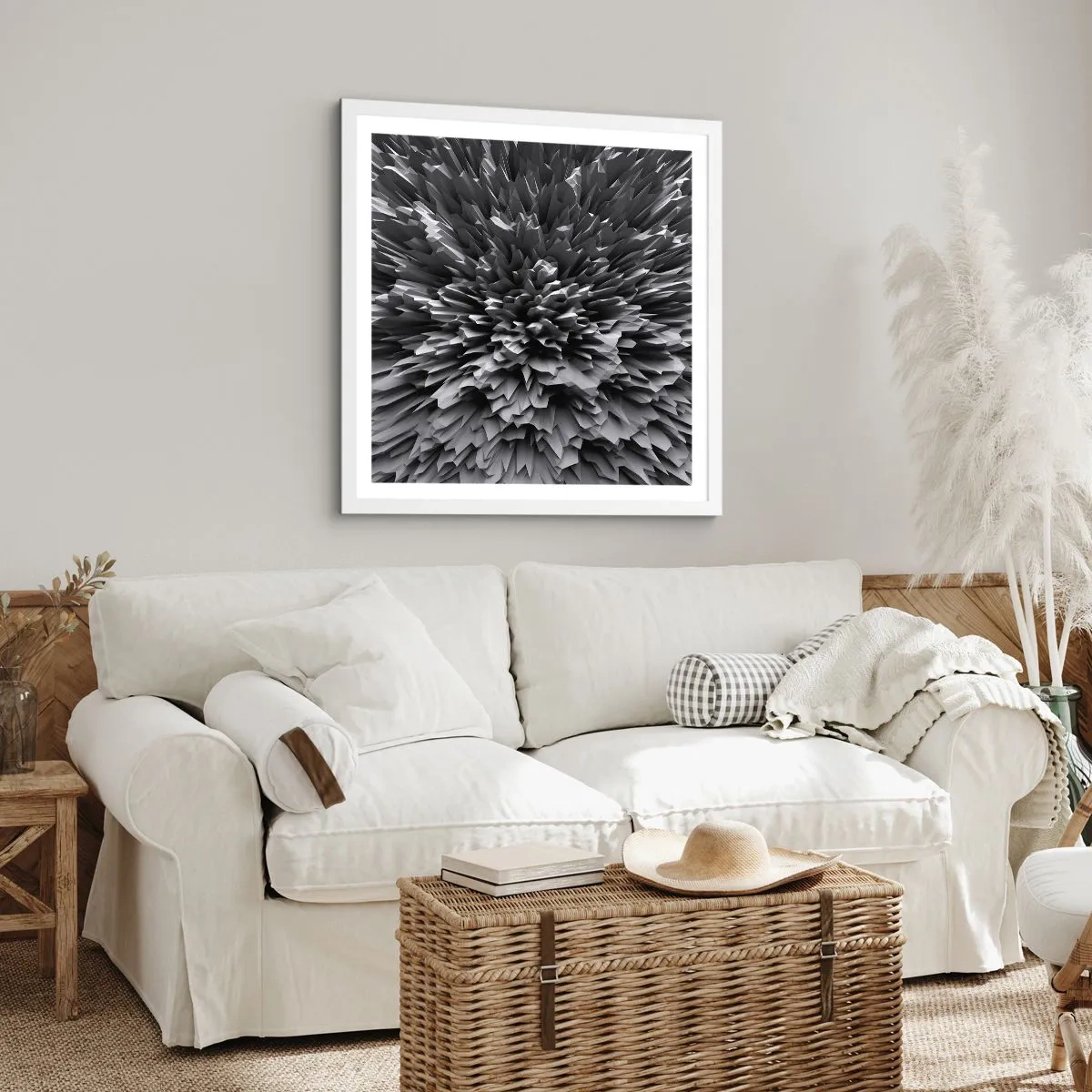 Affiche dans un cadre blanc - Poster - Ça ne peut pas être plus dur que ça - 30x30 cm