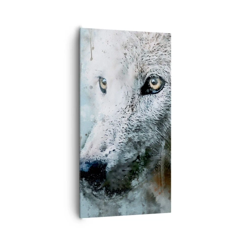 Impression sur toile - Image sur toile - Rencontrez l'âme du loup - 65x120 cm