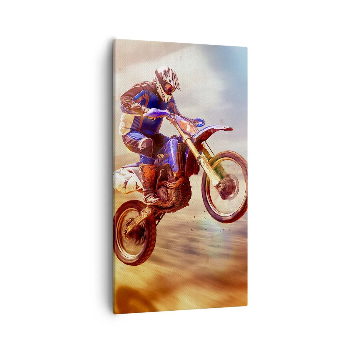 Impression sur toile - Image sur toile - Vertiges à moto - 55x100 cm