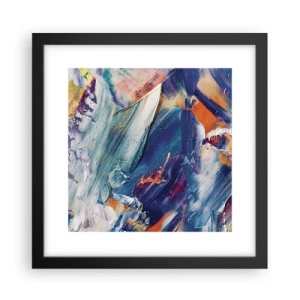 Affiche dans un cadre noir - Poster - Confusion des couleurs - 30x30 cm
