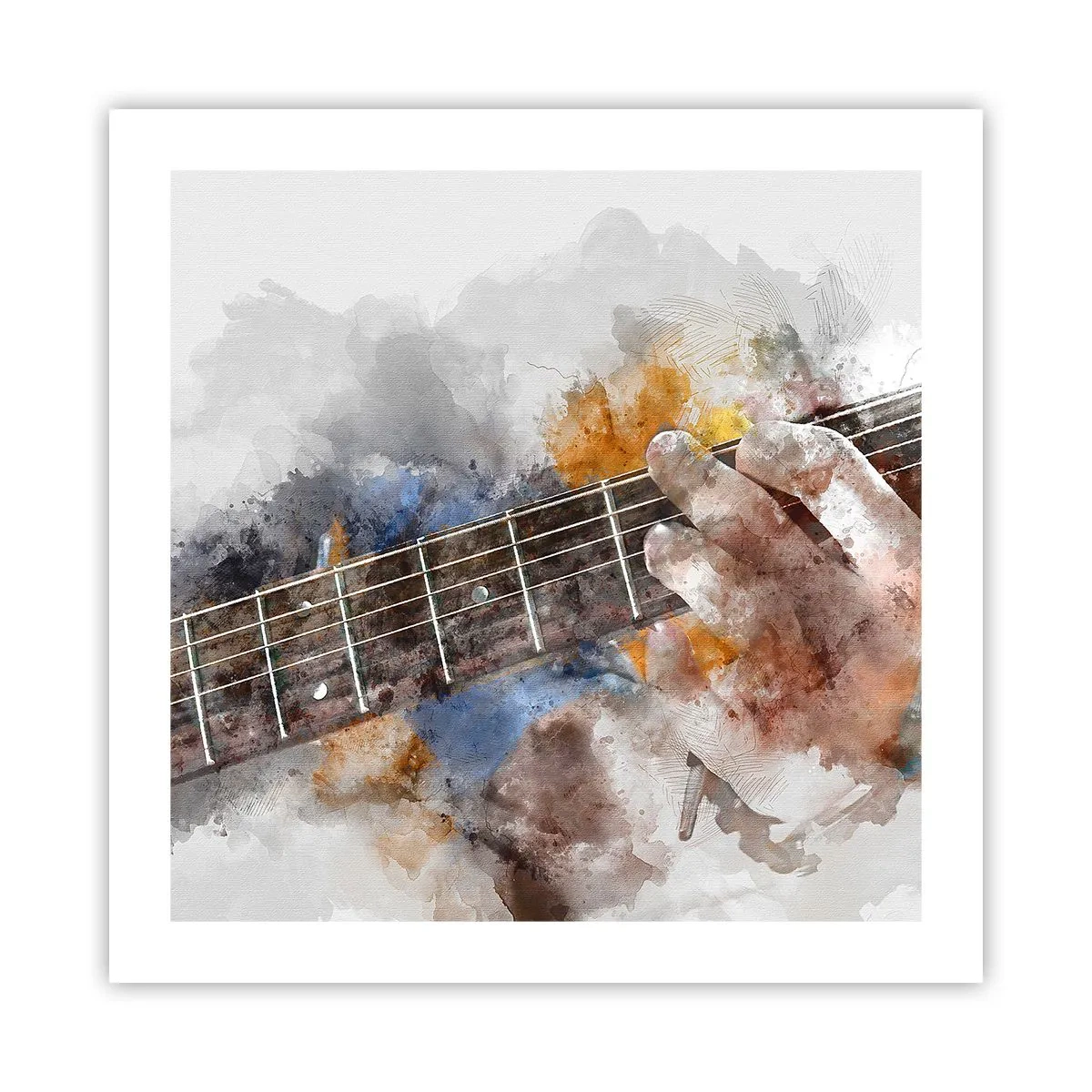 Affiche - Poster - La poésie entre les cordes - 50x50 cm