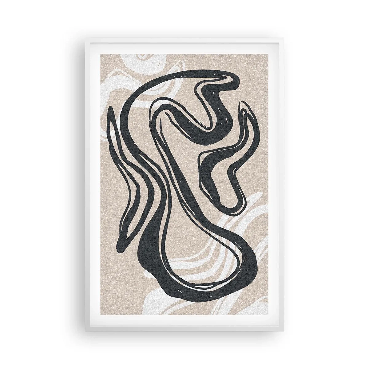 Affiche dans un cadre blanc - Poster - Expression multipliée - 61x91 cm