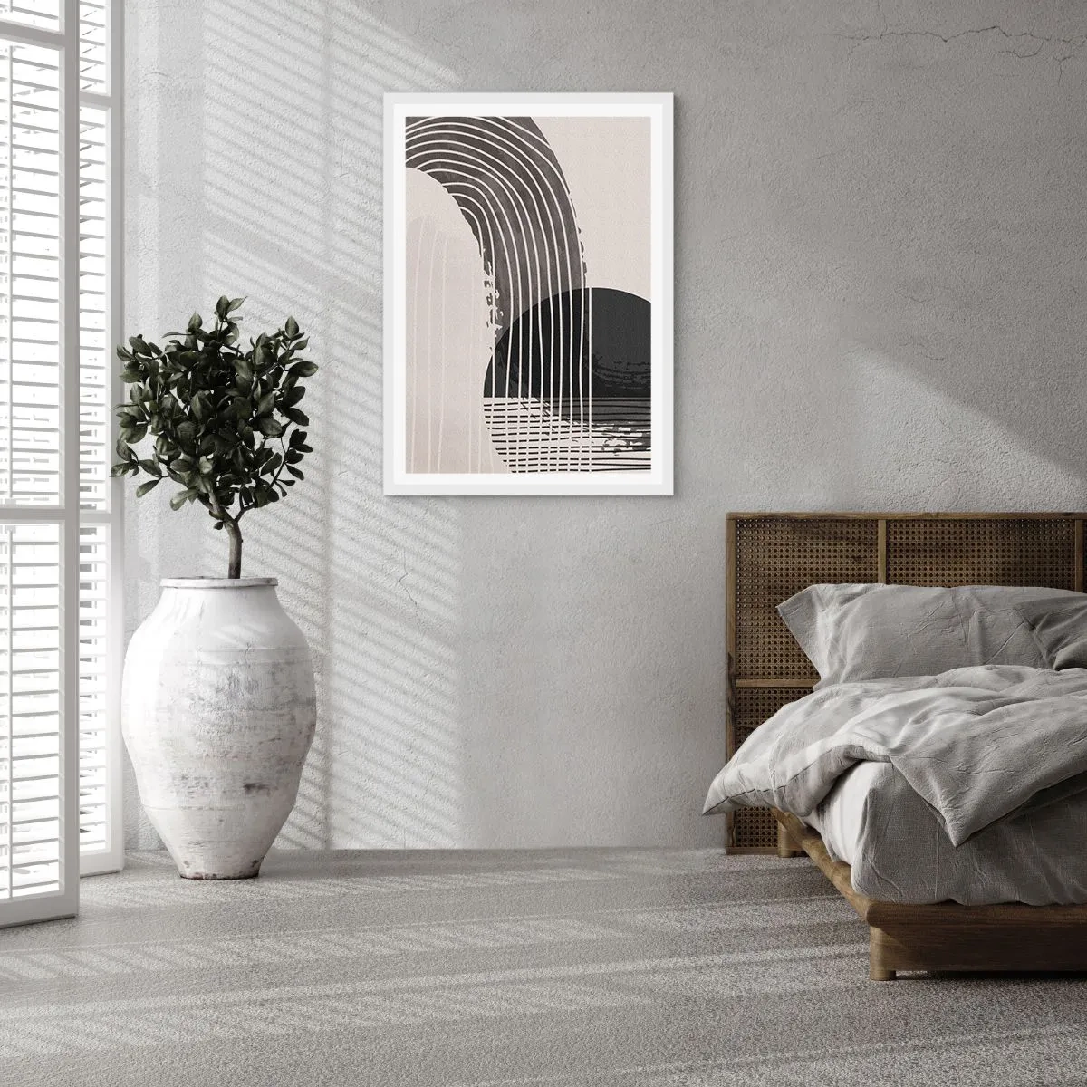 Affiche dans un cadre blanc - Poster - Aller et retour - 40x50 cm