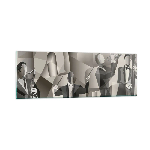 Impression sur verre - Image sur verre - Dans l'espace des sons - 90x30 cm