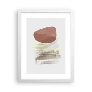 Affiche dans un cadre blanc - Poster - Colonnade abstraite - 30x40 cm