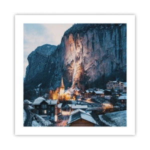 Affiche - Poster - Esprit brillant de l'hiver - 50x50 cm