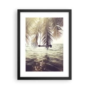 Affiche dans un cadre noir - Poster - Vous pouvez vous balancer dans les nuages ​​à volonté - 30x40 cm