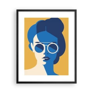 Affiche dans un cadre noir - Poster - Look de vacances - 40x50 cm