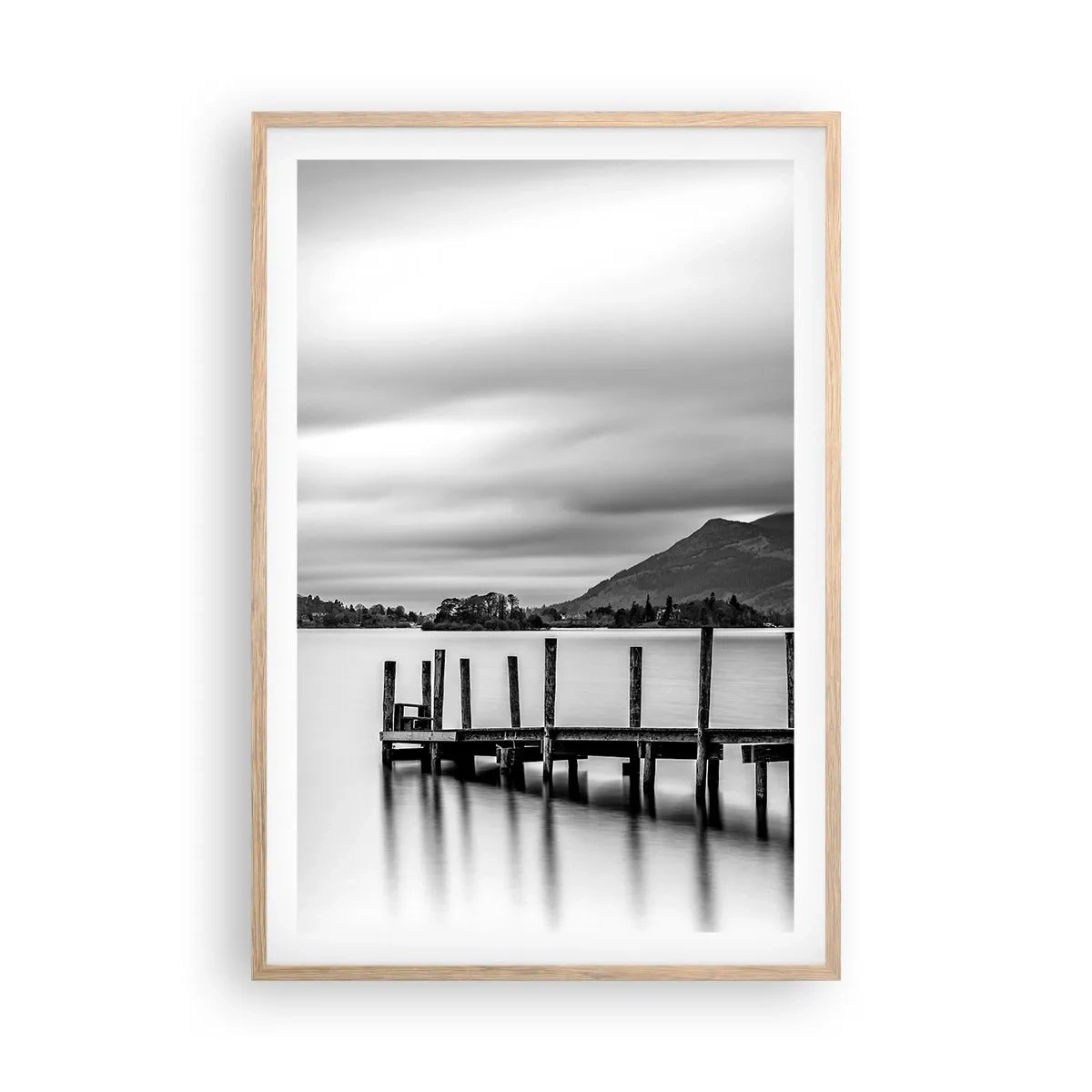 Affiche dans un chêne clair - Poster - Douceur et force - 61x91 cm