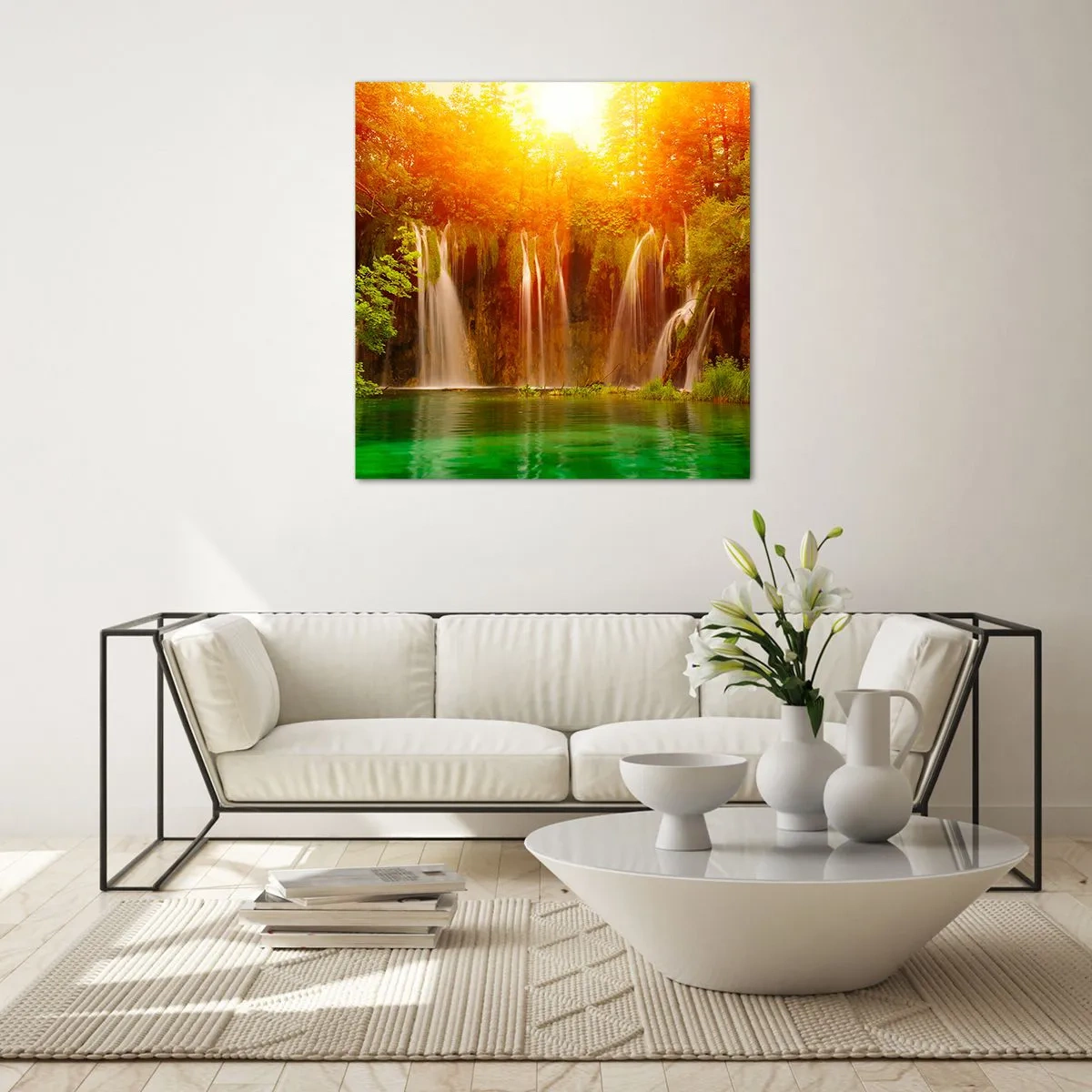 Impression sur verre - Image sur verre - Au soleil et à l'ombre - 40x40 cm