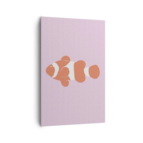 Impression sur toile - Image sur toile - En corail sur le visage et la queue - 80x120 cm