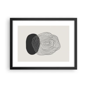 Affiche dans un cadre noir - Poster - Durabilité et oscillation - 40x30 cm