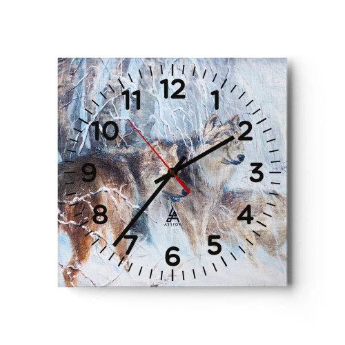 Horloge murale - Pendule murale - Attention! Ca arrive ... - 30x30 cm