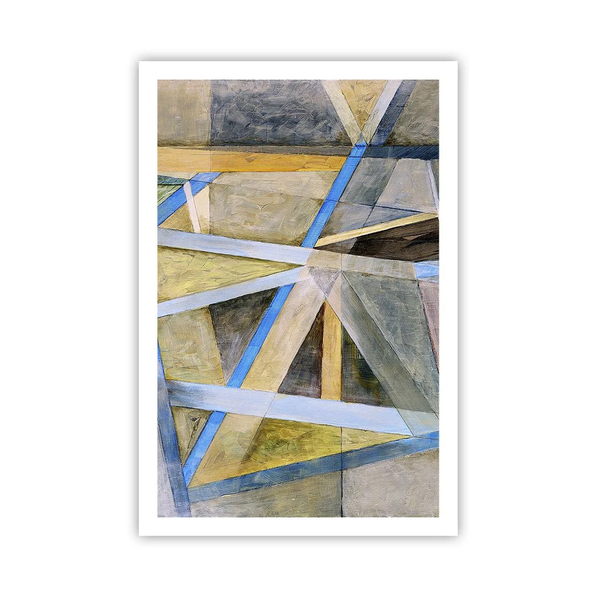 Affiche - Poster - Tout droit ou en diagonale ? - 61x91 cm