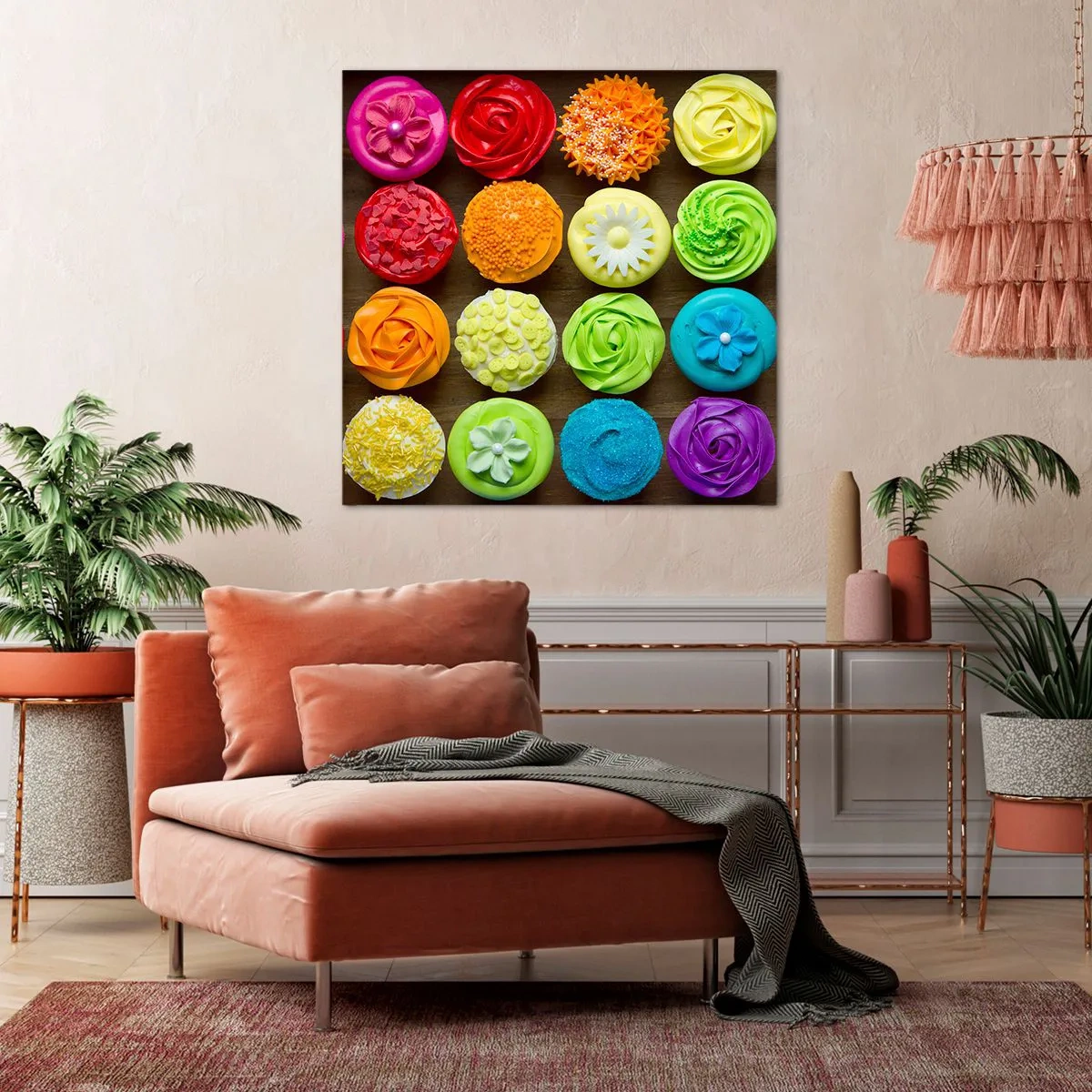 Impression sur toile - Image sur toile - Tous différents - tous délicieux - 60x60 cm