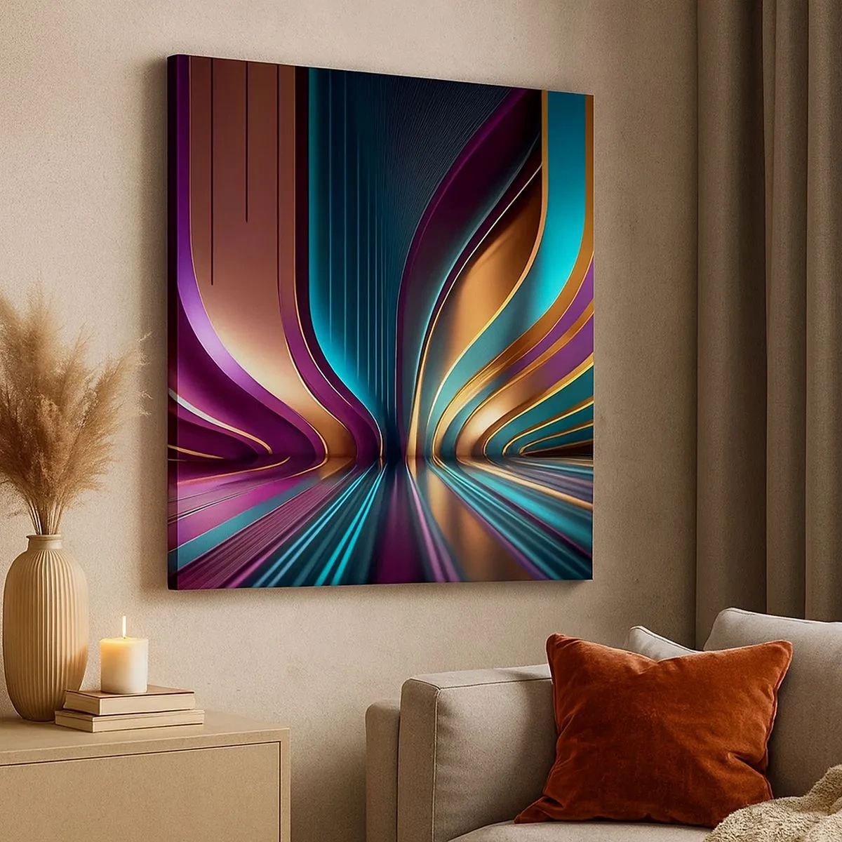 Impression sur toile - Image sur toile - Architektura światła - 30x30 cm