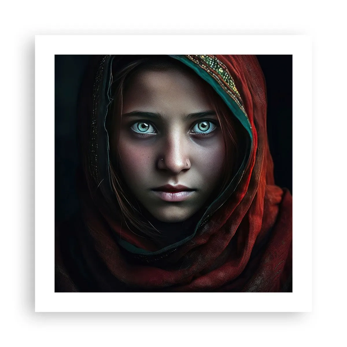 Affiche - Poster - Princesse orientale - 50x50 cm