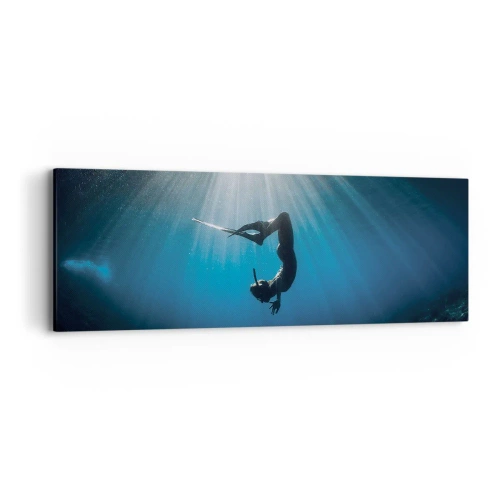 Impression sur toile - Image sur toile - Dans sous-marine - 90x30 cm