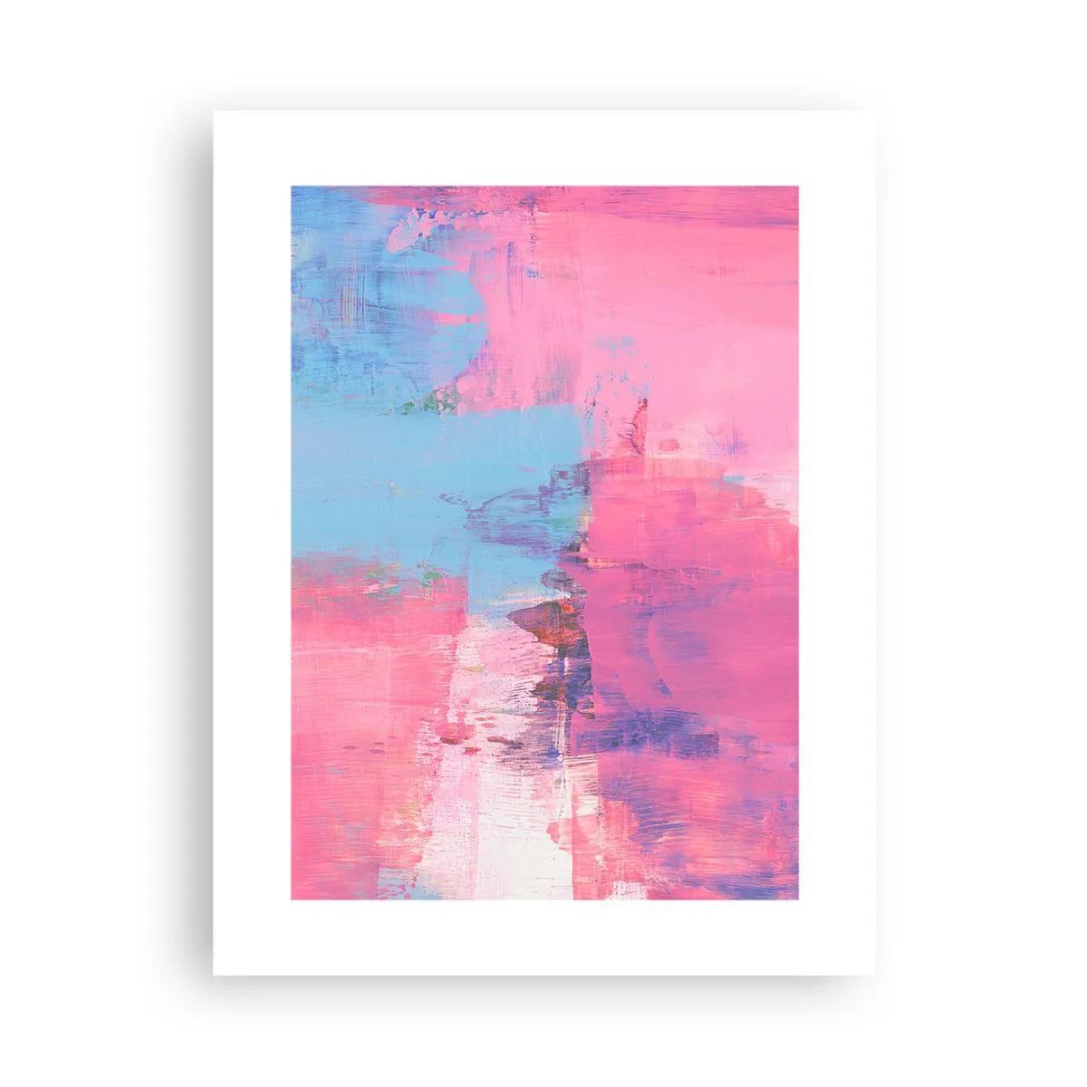 Affiche - Poster - Du rose, du bleu et une pincée de lumière - 30x40 cm