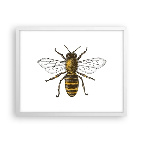 Affiche dans un cadre blanc - Poster - Belle et bonne - 50x40 cm