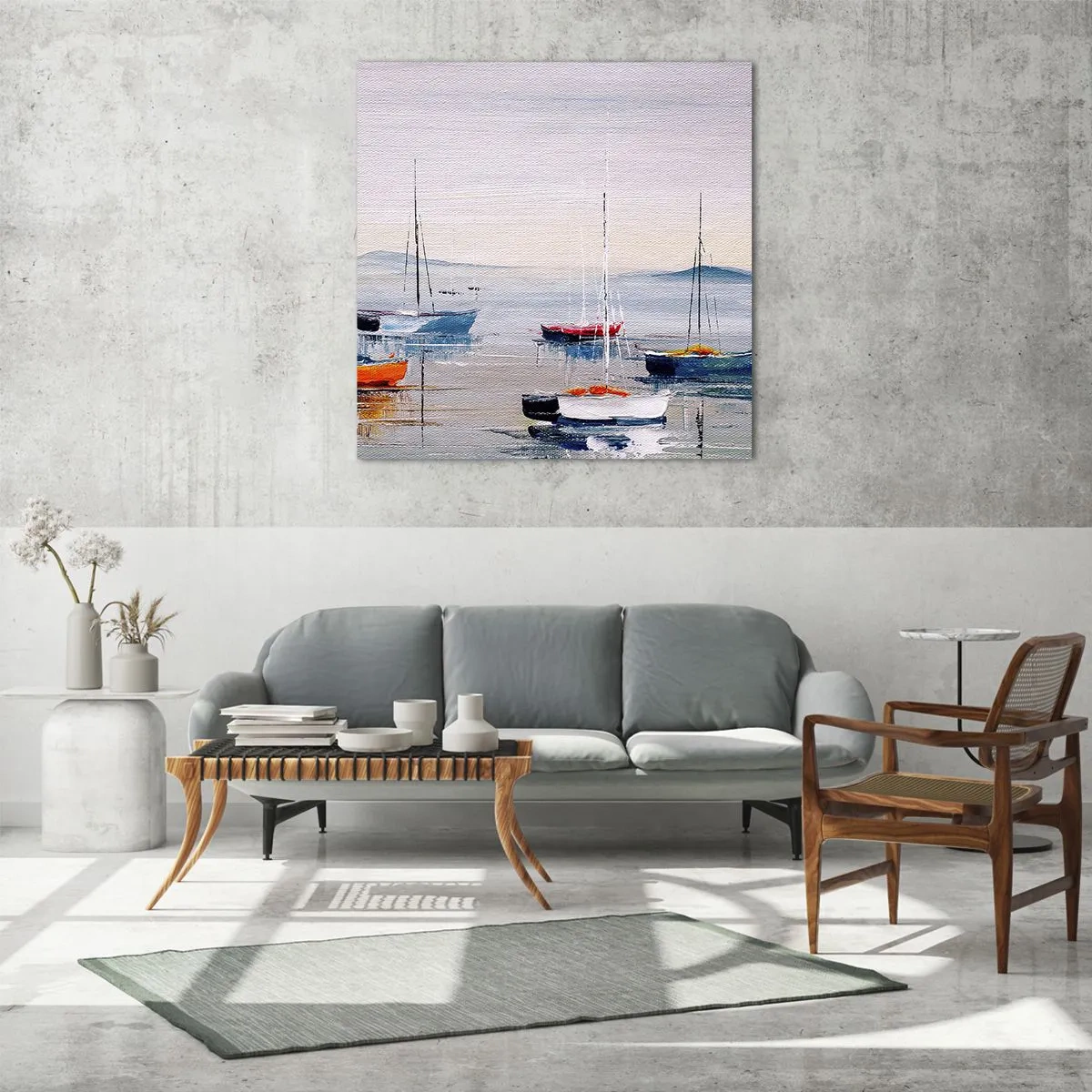 Impression sur verre - Image sur verre - Un repos bien mérité - 60x60 cm