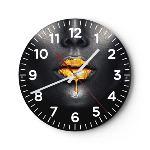 Horloge murale - Pendule murale - Bouche d'or - 40x40 cm