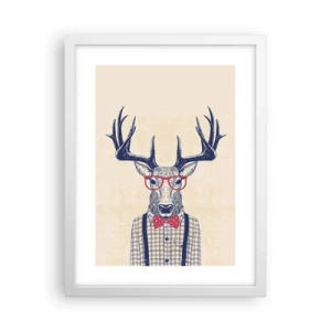 Affiche dans un cadre blanc - Poster - Une extravagance amusante - 30x40 cm