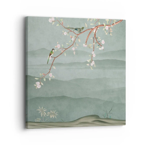 Impression sur toile - Image sur toile - Printemps oh c'est toi - 30x30 cm