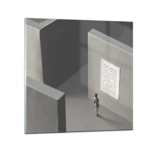 Impression sur verre - Image sur verre - Mais où suis-je? - 70x70 cm