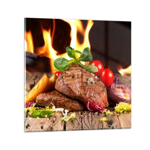 Impression sur verre - Image sur verre - Ensorcelé par la braise - 30x30 cm