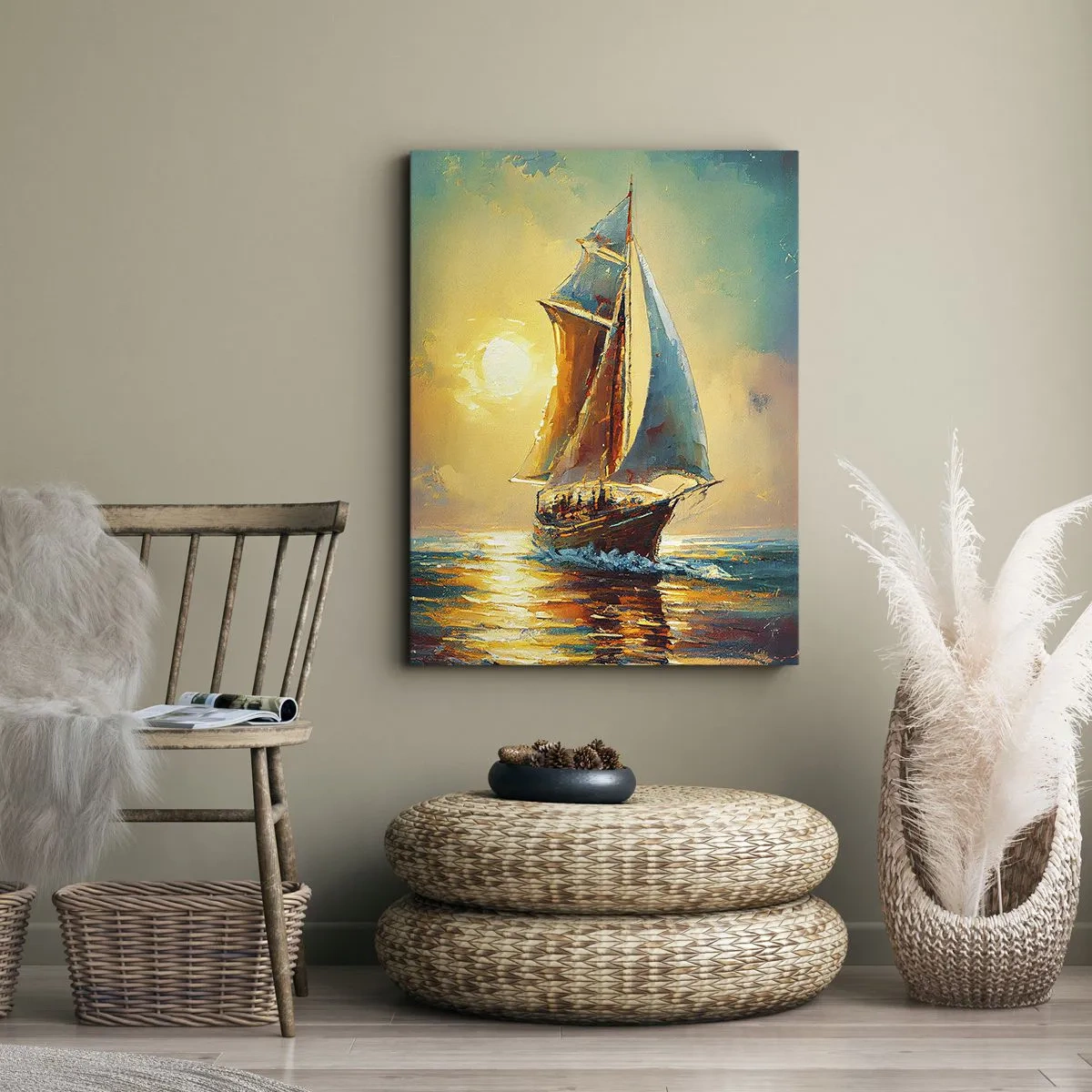 Impression sur toile - Image sur toile - Toutes voiles dehors - 70x100 cm