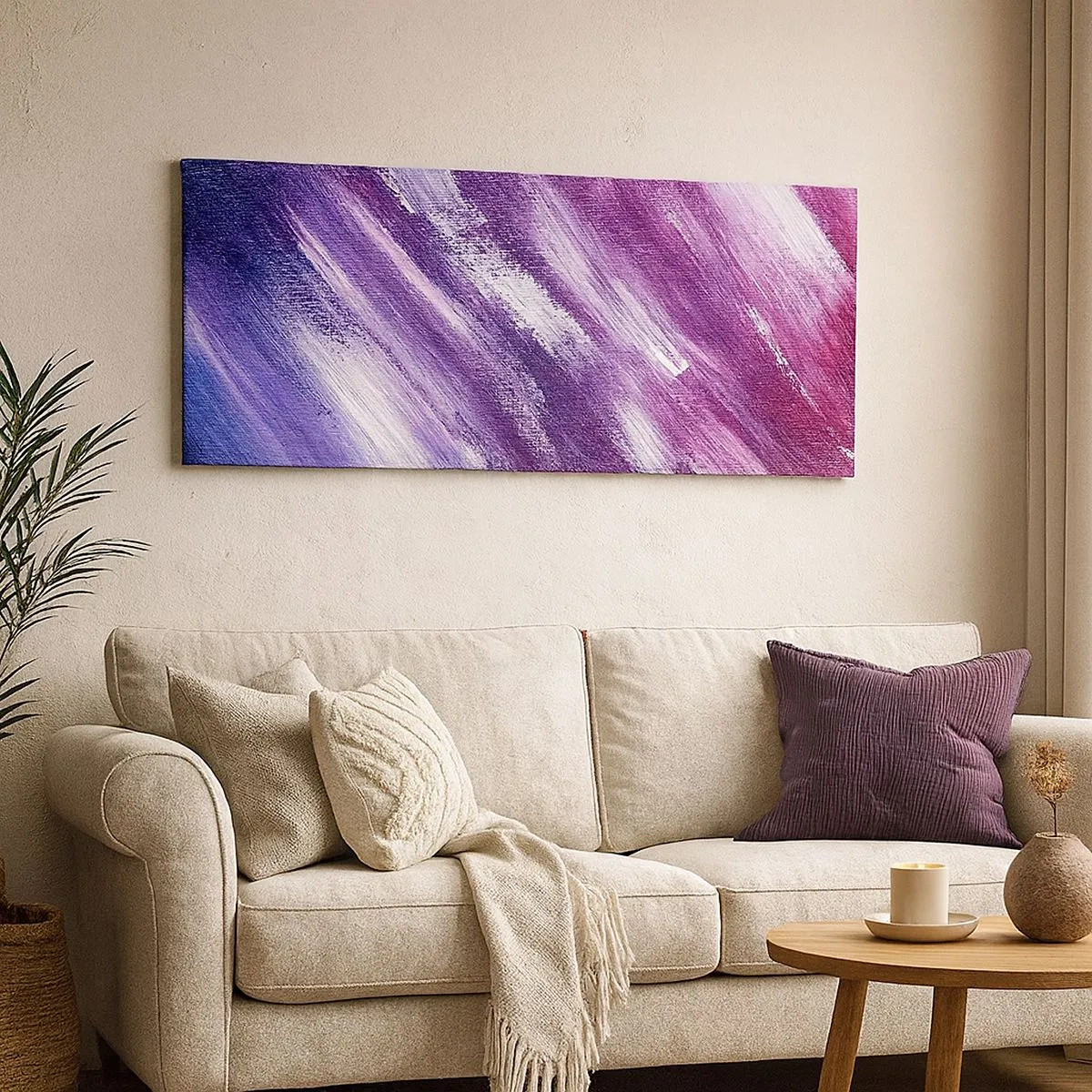 Impression sur toile - Image sur toile - Quand le vent ensoleillé souffle - 100x40 cm