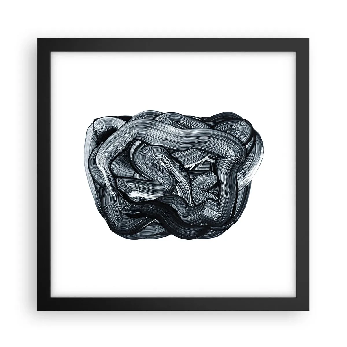 Affiche dans un cadre noir - Poster - Ce n'est pas si simple - 30x30 cm