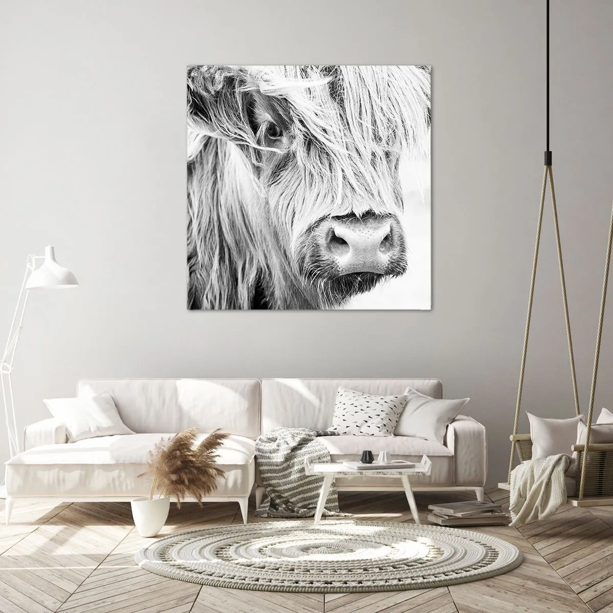 Impression sur toile - Image sur toile - Sauvagerie écossaise - 60x60 cm