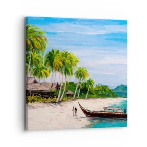 Impression sur toile - Image sur toile - Rêve exotique - 30x30 cm