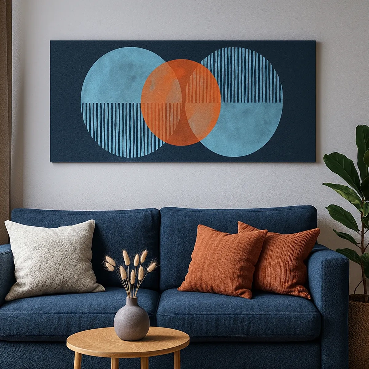 Impression sur toile - Image sur toile - Composition symétrique - 30x30 cm