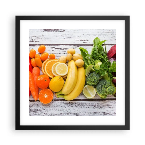 Affiche dans un cadre noir - Poster - Ce n'est pas suffisant? - 40x40 cm