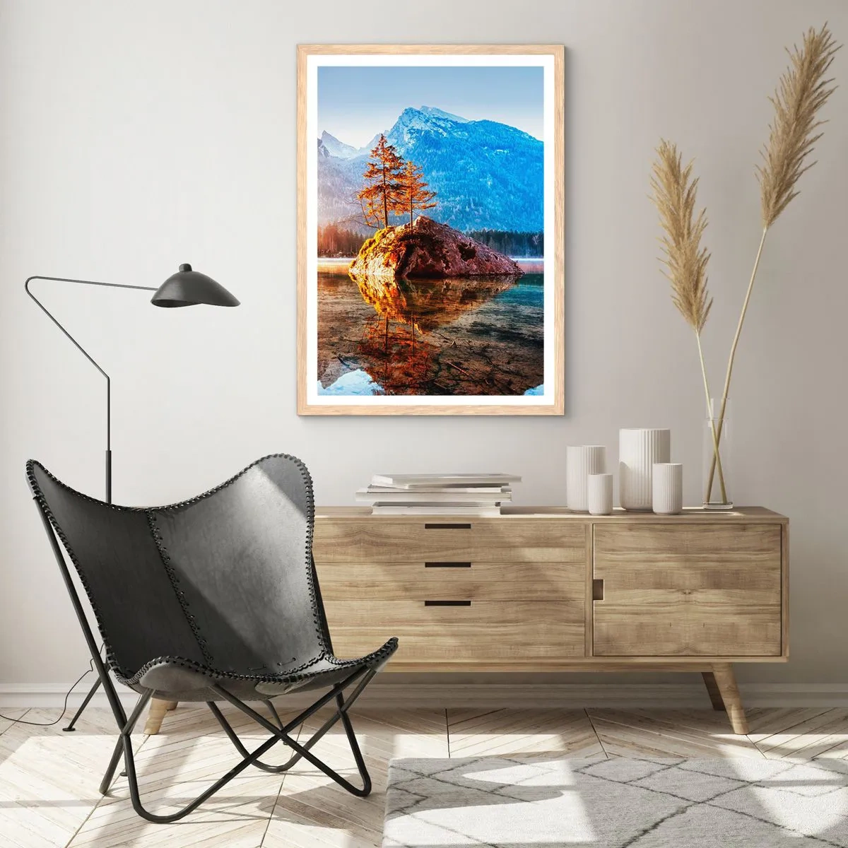 Affiche dans un chêne clair - Poster - La nature sous un nouveau jour - 61x91 cm