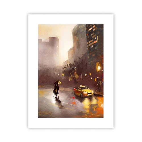 Affiche - Poster - Dans les lumières de New-York - 30x40 cm