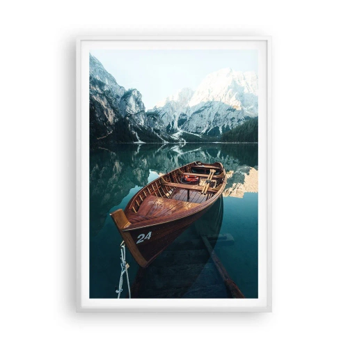 Affiche dans un cadre blanc - Poster - Comme peint sur du verre - 70x100 cm