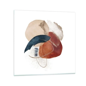 Impression sur verre - Image sur verre - Composition ovale - 30x30 cm