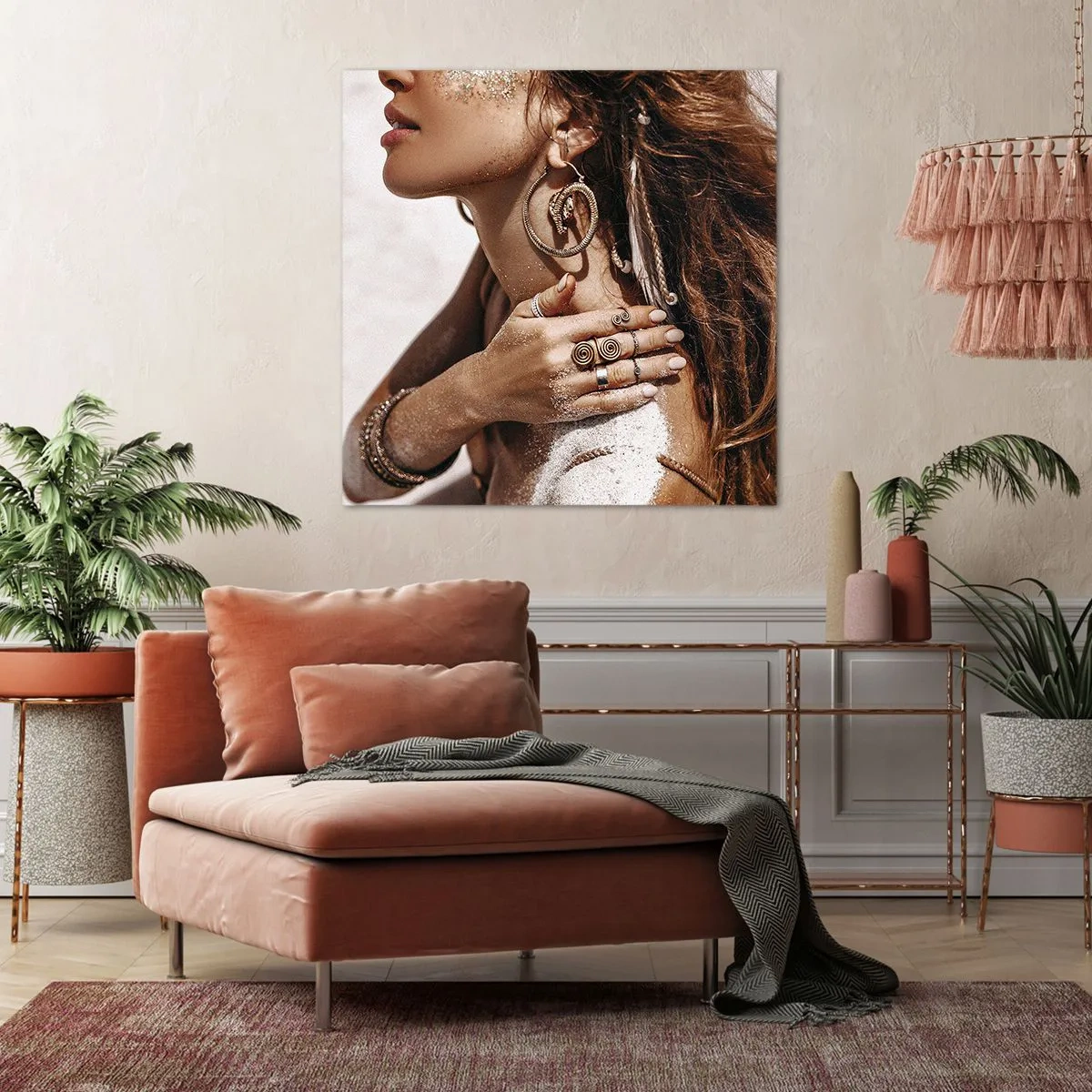 Impression sur toile - Image sur toile - Reine des plages sauvages - 40x40 cm