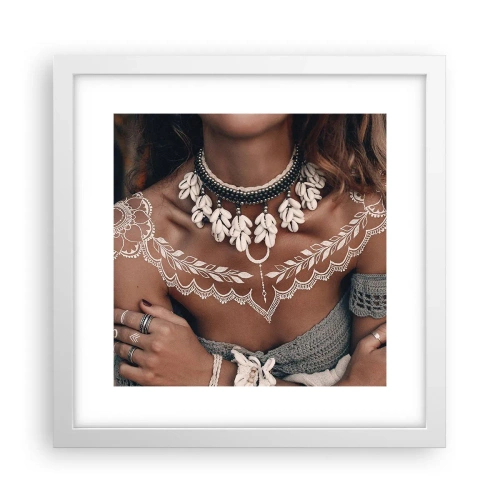 Affiche dans un cadre blanc - Poster - Talismans, rituels de la féminité - 30x30 cm