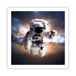 Affiche - Poster - Salutations de l'espace - 60x60 cm