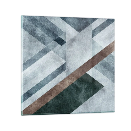 Impression sur verre - Image sur verre - Élégance sophistiquée de la géométrie - 50x50 cm